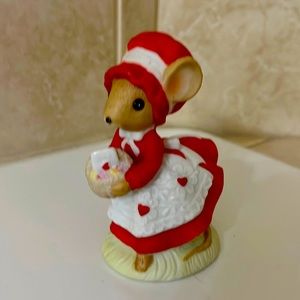 Enesco Imports Ceramic Valentine Mouse, Circa 1983